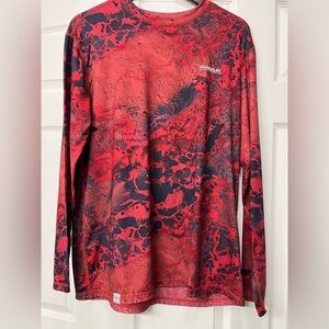 Magellan Outdoors Red and Black Short Sleeve Tee